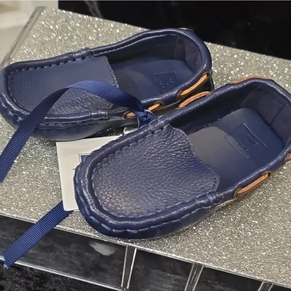 Janie & Jack Leather Driver Loafers‎